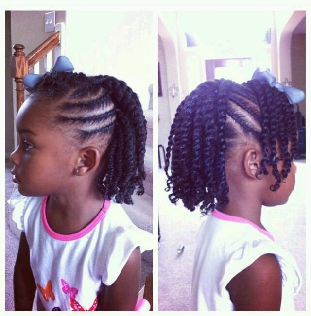 Coiffure tresses nattes  pour  enfant  afro afrodelicious 